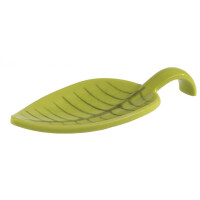 Łyżka przystawkowa z melaminy, zielona 10x4,5 cm | APS, Leaf