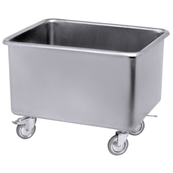 Basen na 4 kółkach z hamulcami, 240 l, 850x650x630 mm | CONTACTO, 2401/240