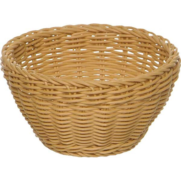 Beżowy, okrągły koszyk 20 cm | APS, Profi Line