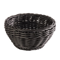 Czarny, okrągły koszyk 16 cm | APS, Profi Line