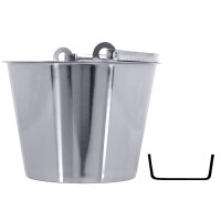 Wiadro ze stali nierdzewnej bez pokrywki, 10 l, średnica 300 mm | CONTACTO, 415/010