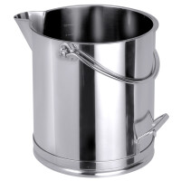 Pojemnik ze stali nierdzewnej na płyny z uchwytem i dzióbkiem, 15 l, średnica 270 mm | CONTACTO, 3100/015
