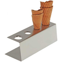 Stojak ze stali nierdzewnej na lody 95x275 mm | APS, 11881