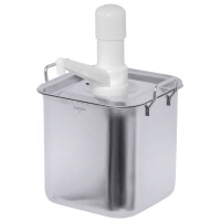 Kwadratowy wkład do gotowania w kąpieli wodnej, 5 l, 155x155x235 mm | CONTACTO, Series B