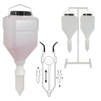 Wiszący dyspenser do sosów z polipropylenu, 5,5 l, 170x170x330 mm | CONTACTO, 1462/050