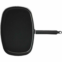 Patelnia aluminiowa z powłoką teflonową do ryb 38x26 cm | STALGAST, 034380