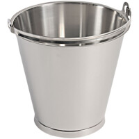 Wiadro stalowe z pierścieniem, średnica: 30,5 cm, pojemność: 15 l | LINDÉN, Premium