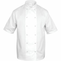 Bluza kucharska z krótkim rękawem CHEF unisex XL, biała | NINO CUCINO, 634075
