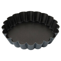 Foremka z metalu do ciasta z powłoką non-stick, okrągła falista, średnica 100 mm | CONTACTO, 6373/100