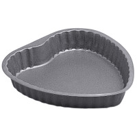 Forma stalowa z powłoką non-stick, falista, serce 260x250x45 mm | CONTACTO, 6305/260