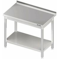 Stół przyścienny z półką 1200x700x850 mm | STALGAST, 980047120