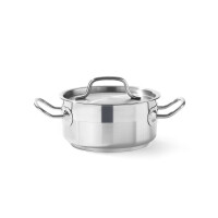 Garnek niski z pokrywką o średnicy 16 cm, 1,5 l | HENDI, Profi Line