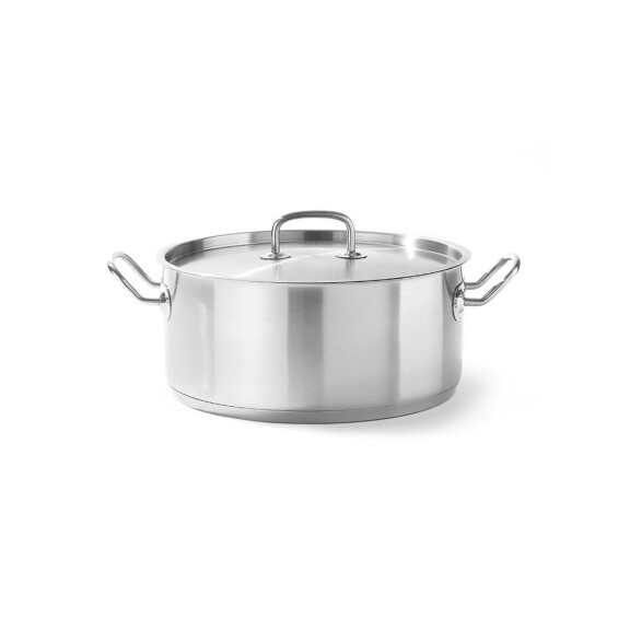 Garnek niski z pokrywką o średnicy 28 cm, 7,4 l | HENDI, Kitchen Line