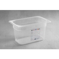 Pojemnik z polipropylenu GN 1/4 150 mm, HACCP | HENDI, 880364