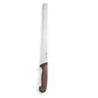 Nóż do kebaba, shoarmy, szynki pieczonej HACCP 35 cm, brązowy | HENDI, 842966