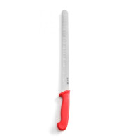 Nóż do kebaba, shoarmy, szynki pieczonej HACCP 35 cm, czerwony | HENDI, 842928