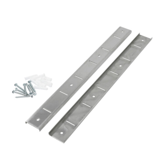 Szyny przestawne do półek ściennych, 1 para, 55x530x10 mm | BARTSCHER, 600061
