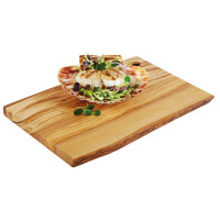 Deska do serwowania z drewna oliwnego, 25 x 17 x 1,5 cm | APS, Olive