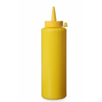 Dyspenser do sosów 0,7 l, żółty | HENDI, Kitchen Line