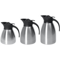 Termos stalowy do kawy z przyciskiem 1,5 l | HENDI, 446607