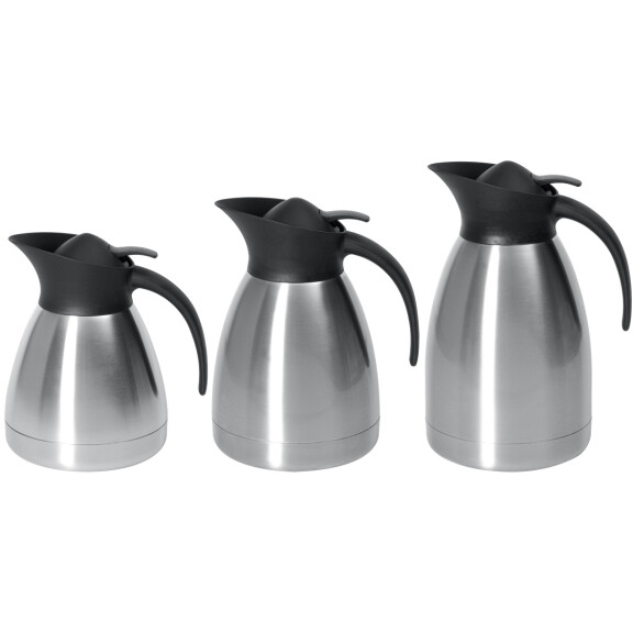 Termos stalowy do kawy z przyciskiem 1,5 l | HENDI, 446607
