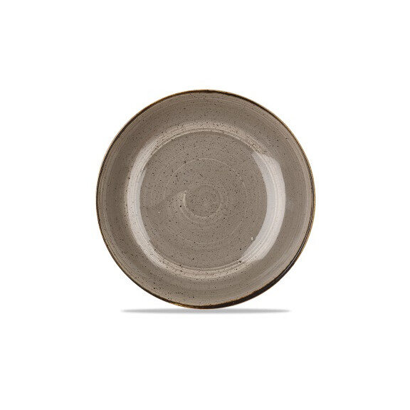 Szara miska Evolve, ręcznie zdobiona 2400 ml | CHURCHILL, Stonecast Peppercorn Grey