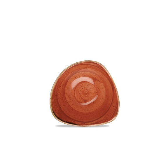 Porcelanowa trójkątna miska, ręcznie zdobiona 260 ml | CHURCHILL, Stonecast Spiced Orange