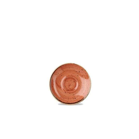Porcelanowy spodek espresso 11,8 cm | CHURCHILL, Stonecast Spiced Orange