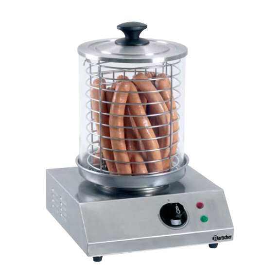 Urządzenie do hot-dogów ze szklanym pojemnikiem, średnica 20 cm | BARTSCHER, A120406