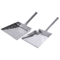 Szufla ze stali nierdzewnej do frytek, perforowana 155 mm | CONTACTO, 280/340