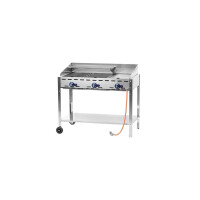 Grill gazowy - ogrodowy 1078x61,2x82,5 cm | HENDI, Green Fire