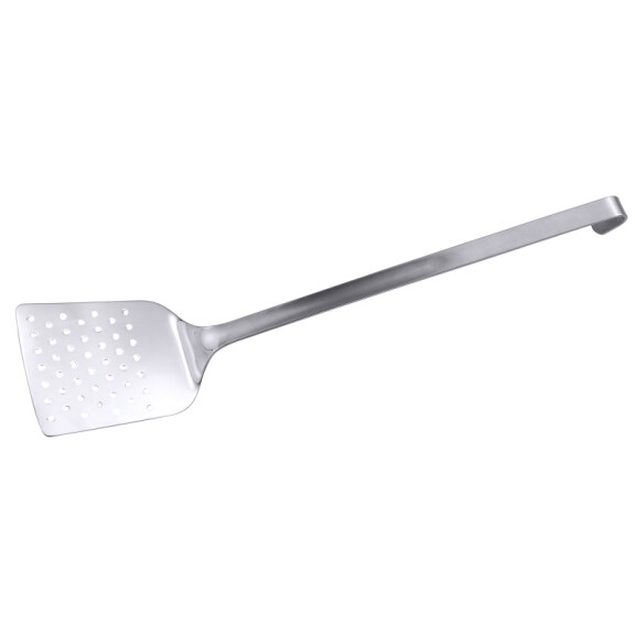 Łopatka ze stali nierdzewnej, monoblok, perforowana 395 mm | CONTACTO, 160/120
