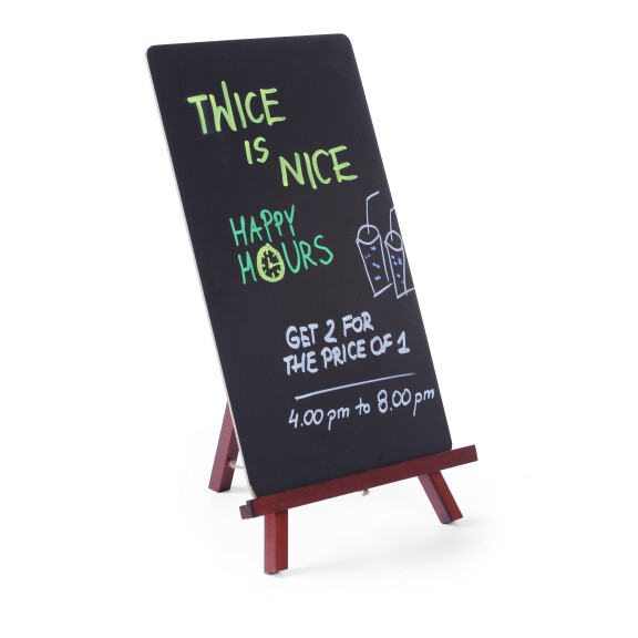 Tablica gastronomiczno-reklamowa na sztaludze, 22x36 cm | HENDI, 664070