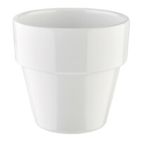 Biała miseczka w kształcie doniczki 0,3 l | APS, Flower Pot