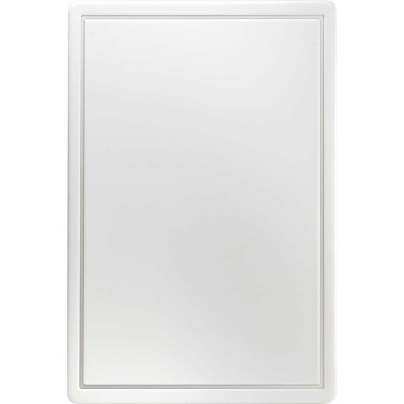 Deska z polipropylenu z wycięciem 60x40x1,8 mm, biała | STALGAST, 341635