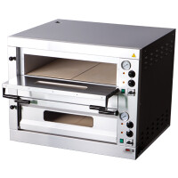 Piec do pizzy, dwukomorowy – 8 x pizza 33 cm | REDFOX, E-8