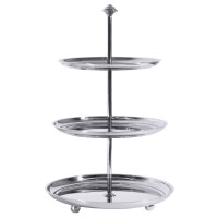Patera ze stali nierdzewnej trzystopniowa, średnica 200/225/250 mm | CONTACTO, 53/003