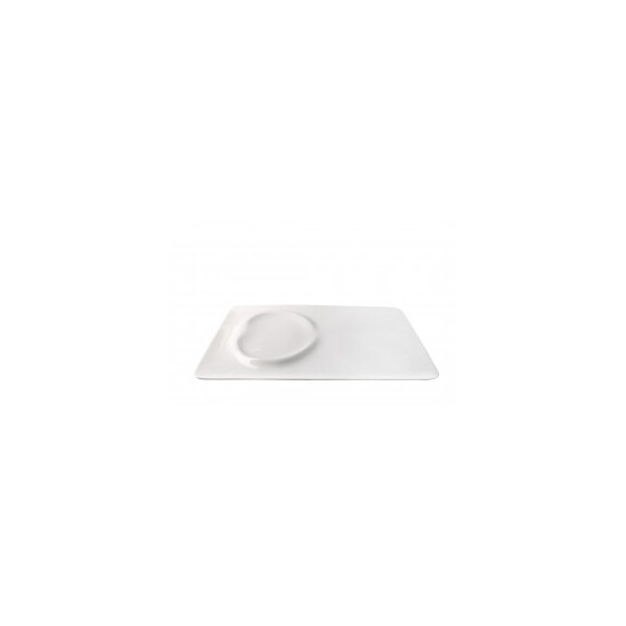 Porcelanowy talerz prezentacyjny, mat 20 x 31 cm | PORDAMSA, 286640
