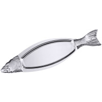Półmisek wykonany ze stali nierdzewnej w kształcie ryby 940 mm | CONTACTO, 3801/940