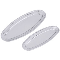 Półmisek wykonany ze stali nierdzewnej do ryb 750x280x28 mm | CONTACTO, 3845/750