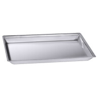 Taca ze stali nierdzewnej ekspozycyjna ze stali nierdzewnej 585x405x20 mm | CONTACTO, 290/581