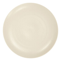 Biały talerz płaski z kamionki 16 cm | DEGRENNE, Modulo Nature