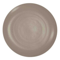 Beżowy talerz płaski z kamionki 31,5 cm | DEGRENNE, Modulo Nature