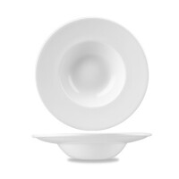 Porcelanowy talerz głęboki z szerokim rantem 24 cm  | CHURCHILL, Profile