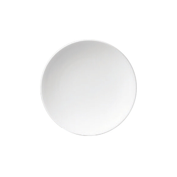 Porcelanowy talerz bez rantu 21 cm | AMBITION, Simple