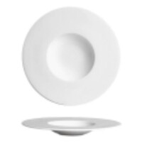 Porcelanowy talerz do pasty 25 cm | AMBITION, Simple