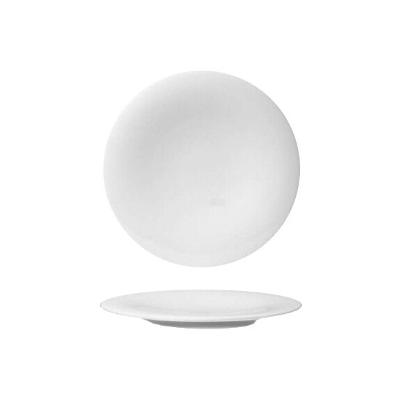 Porcelanowy talerz płaski moon 27 cm | AMBITION, Simple