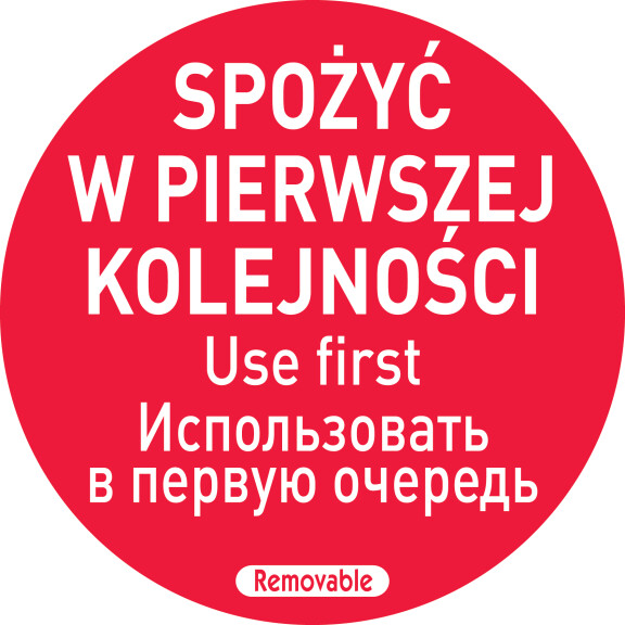 Naklejka „Spożyć w pierwszej kolejności”, 500 sztuk | HENDI, Food Safety