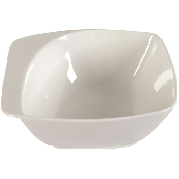 Porcelanowa salaterka do salsy 22 x 22 cm | AMBITION, Kubiko/Fala