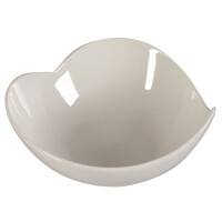 Porcelanowa salaterka do salsy – liść 15 cm | AMBITION, Kubiko/Fala
